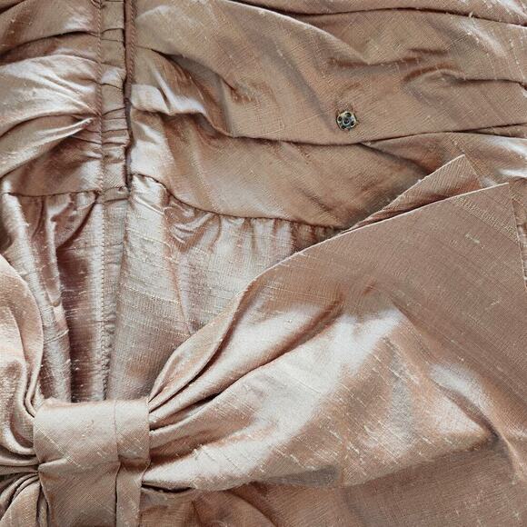 Vintage Alfred Angelo Silk & Embellished Lace Bridesmaid Formal Dress Size Small - Picture 9 of 15